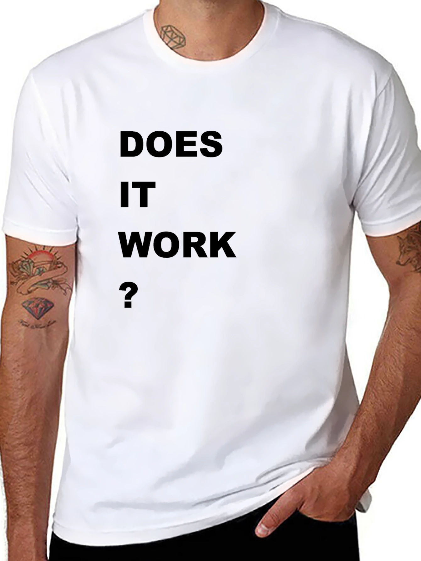 Does It Work? Black T-Shirt