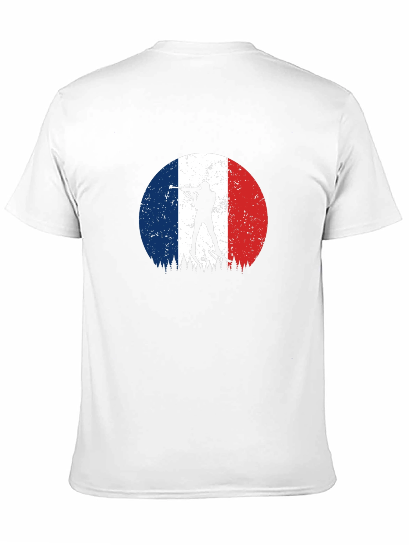 Biathlon France Flag Black T-Shirt