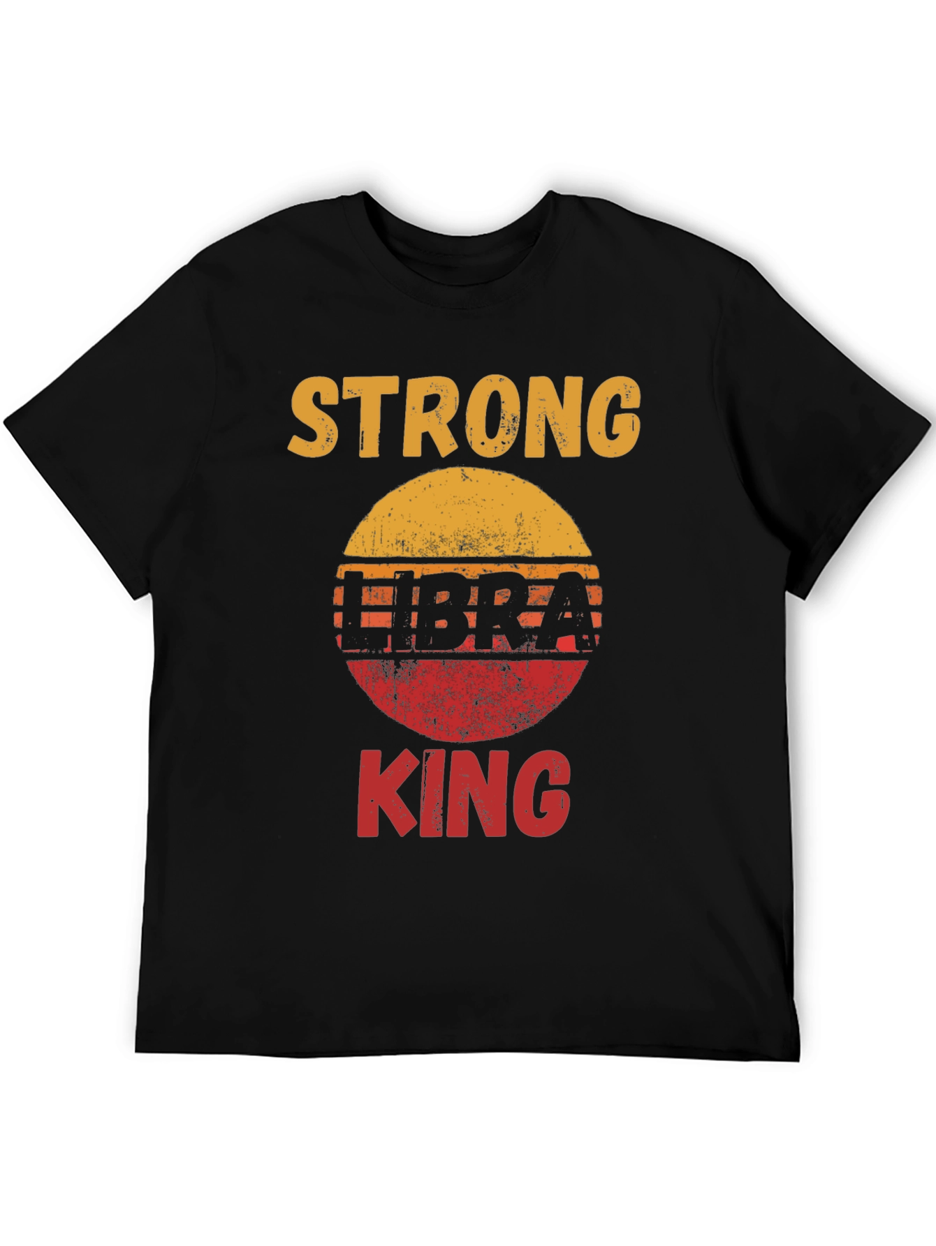 Strong Libra King Graphic Tee - Black