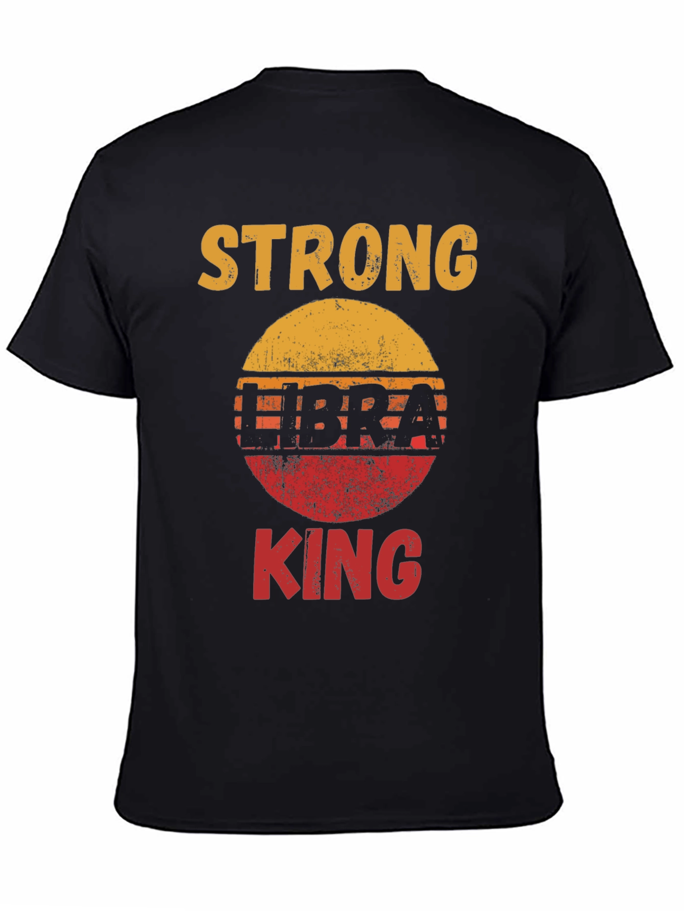 Strong Libra King Graphic Tee - Black