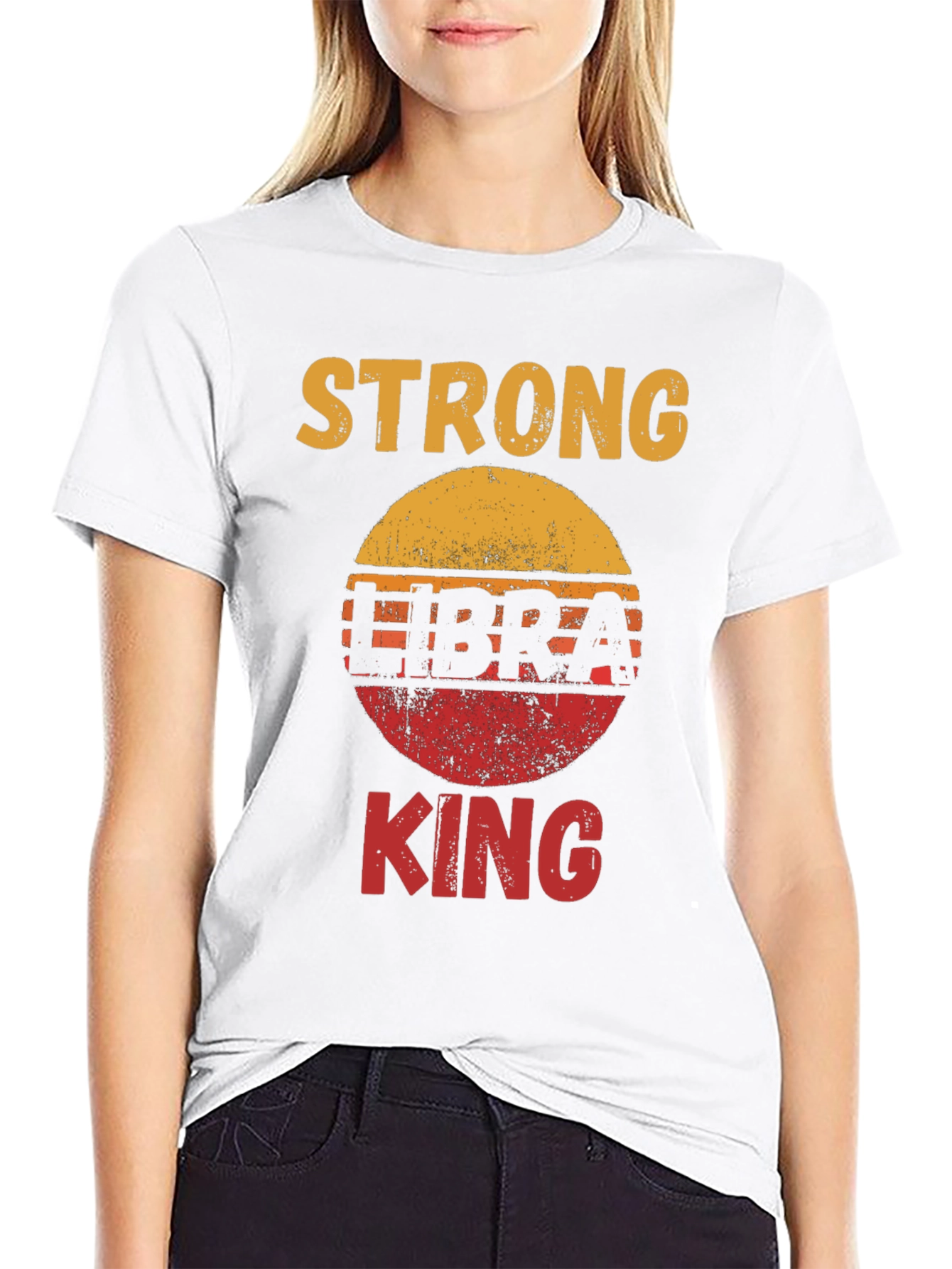 Strong Libra King Graphic Tee - Black