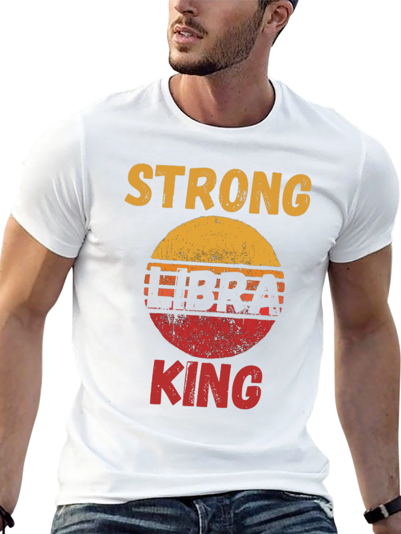 Strong Libra King Graphic Tee - Black