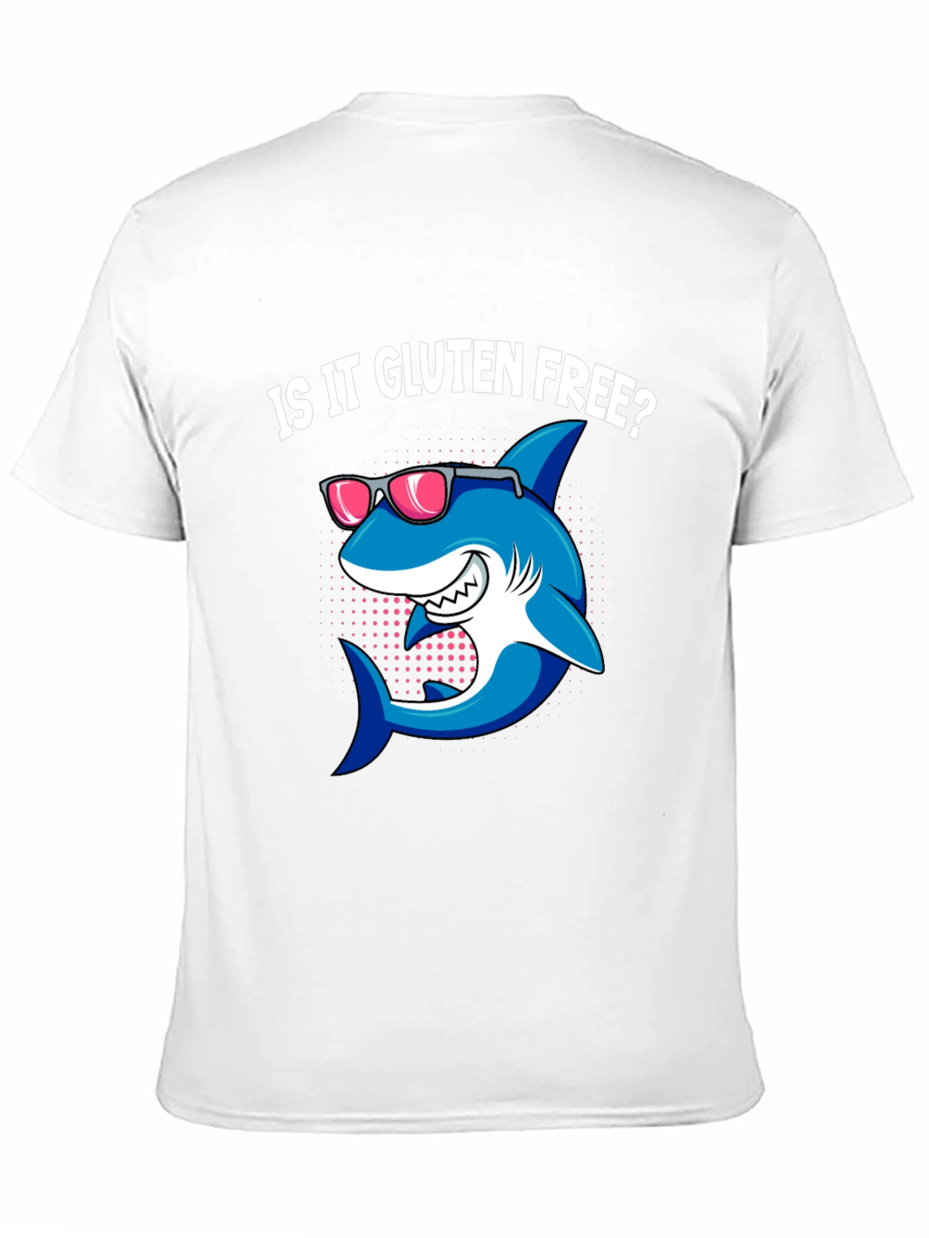 Gluten-Free Shark Graphic Tee - Trendy Black T-Shirt