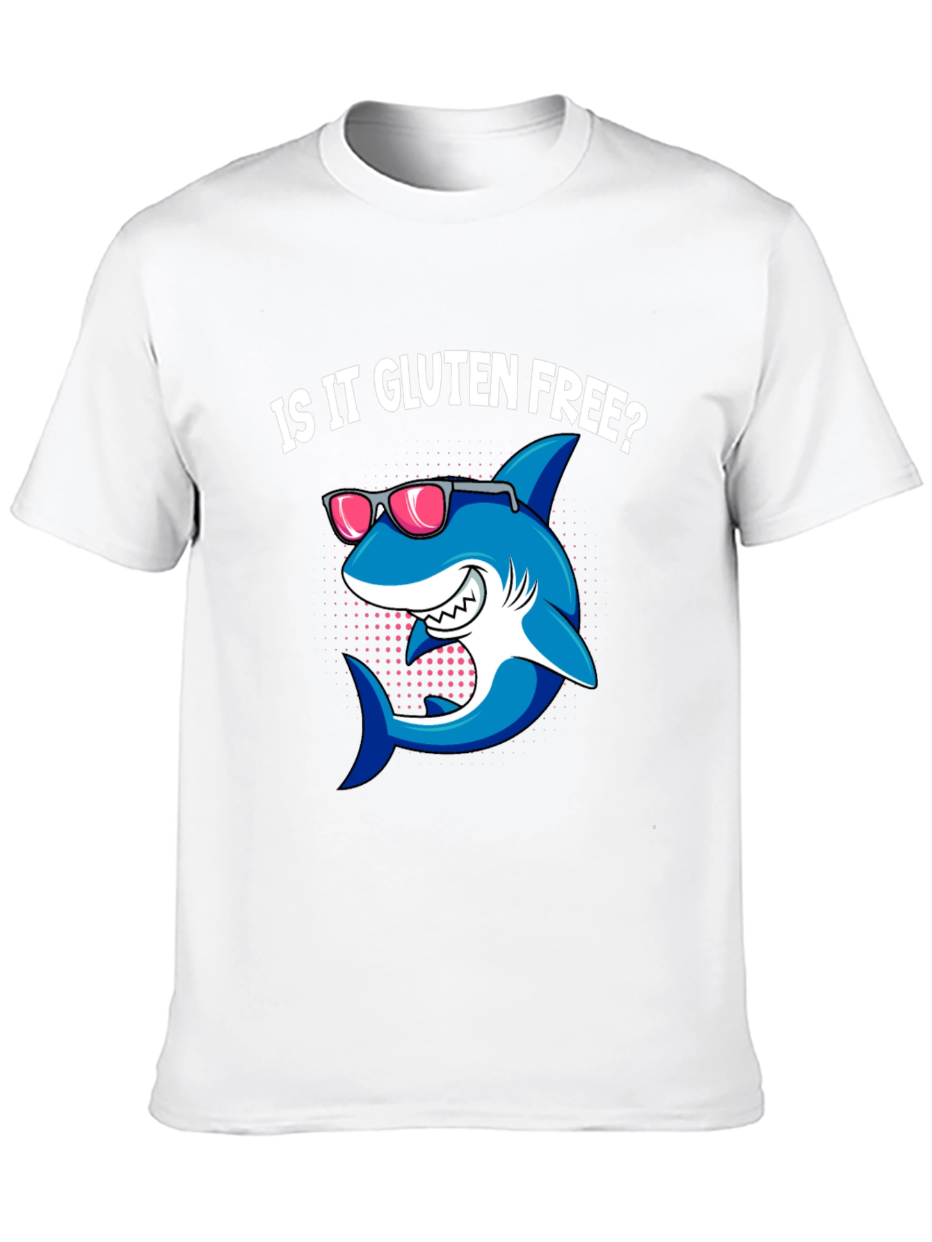 Gluten-Free Shark Graphic Tee - Trendy Black T-Shirt