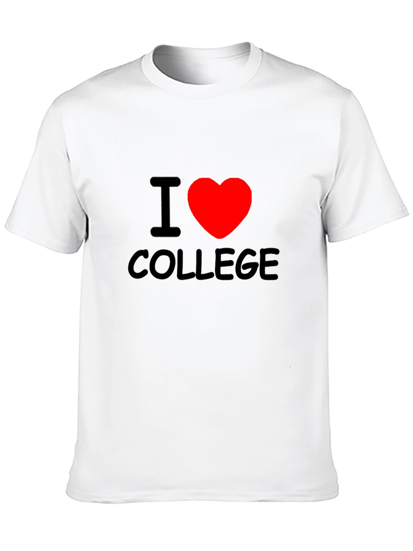 I Heart College Black T-Shirt