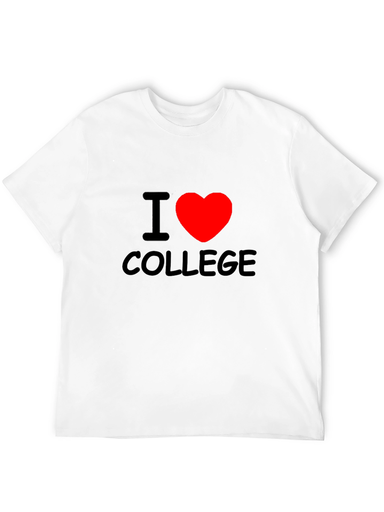 I Heart College Black T-Shirt