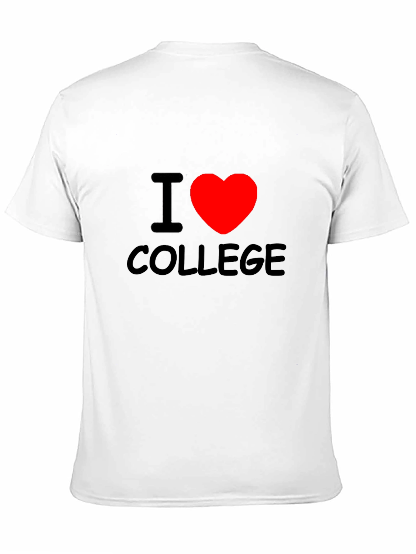 I Heart College Black T-Shirt