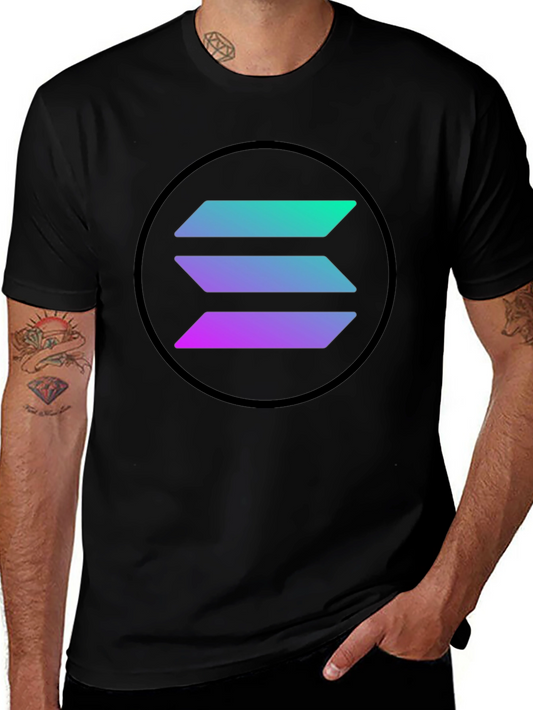 Solana Crypto Black T-Shirt