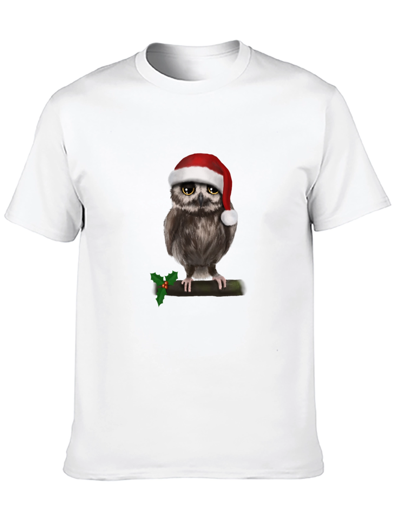 Festive Owl Christmas T-Shirt