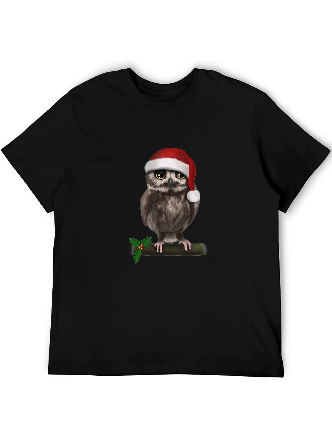 Festive Owl Christmas T-Shirt