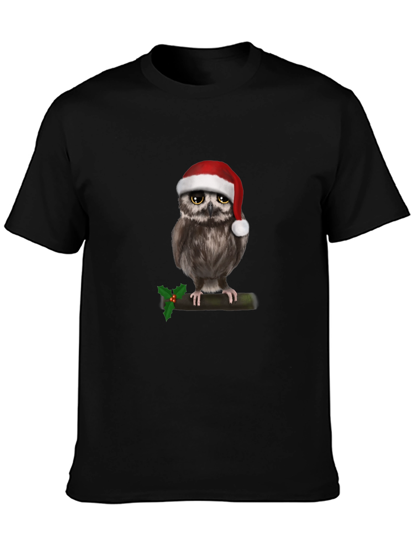 Festive Owl Christmas T-Shirt