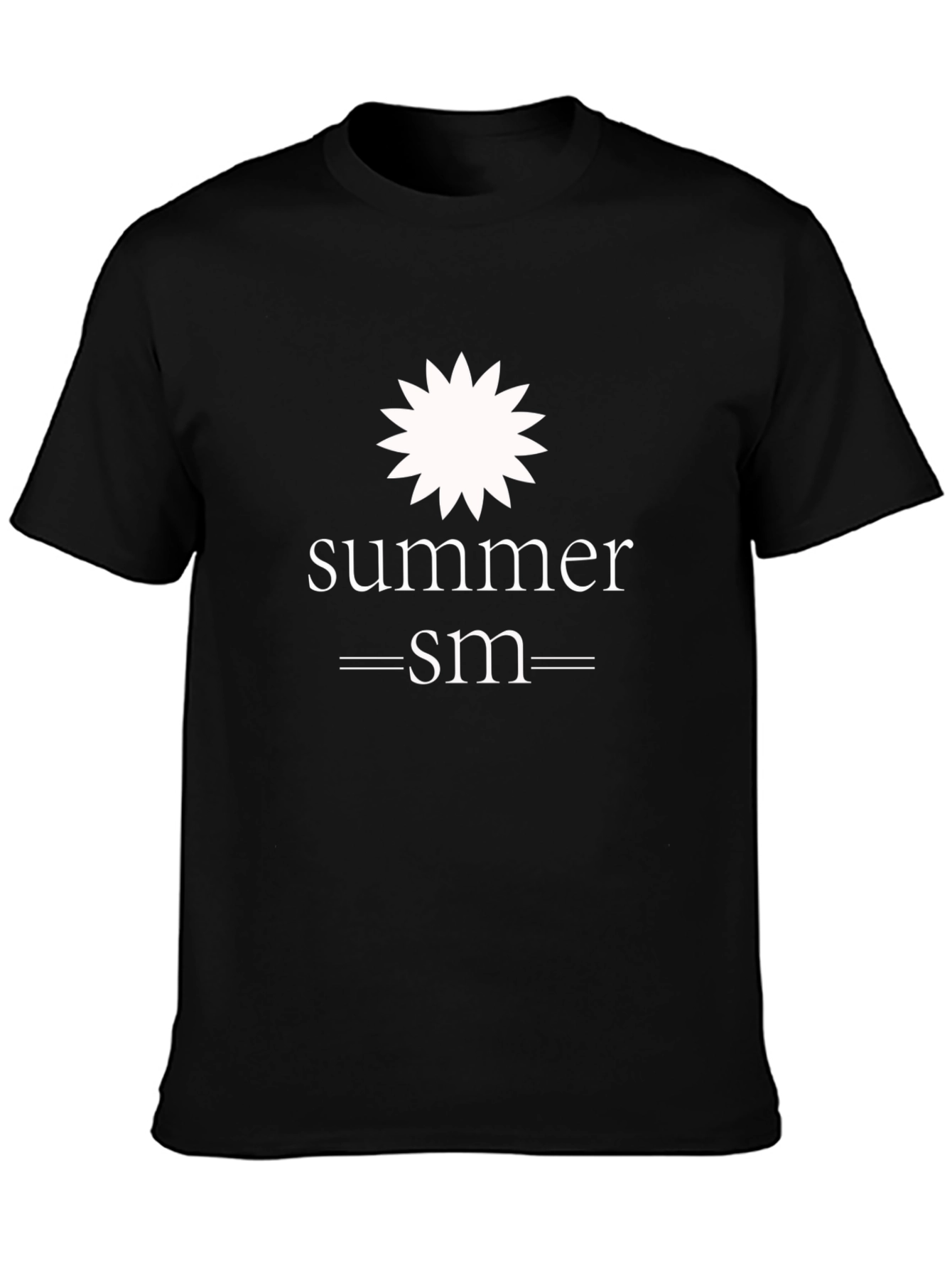 Summer SM Black Graphic T-Shirt