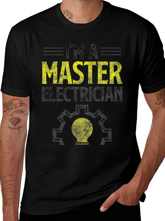 Master Electrician T-Shirt -  Electrical Worker Tee