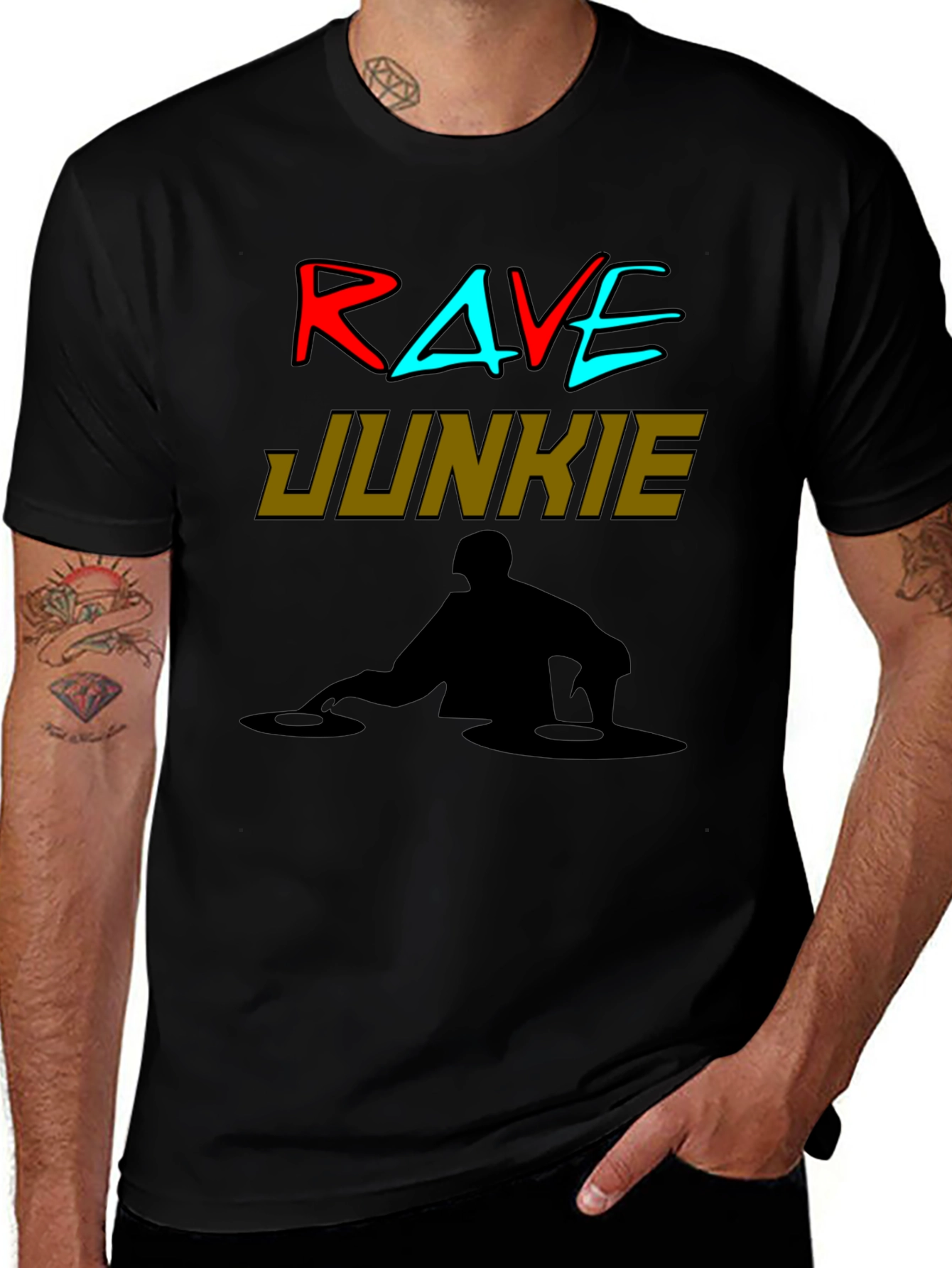 Rave Junkie DJ Graphic Tee