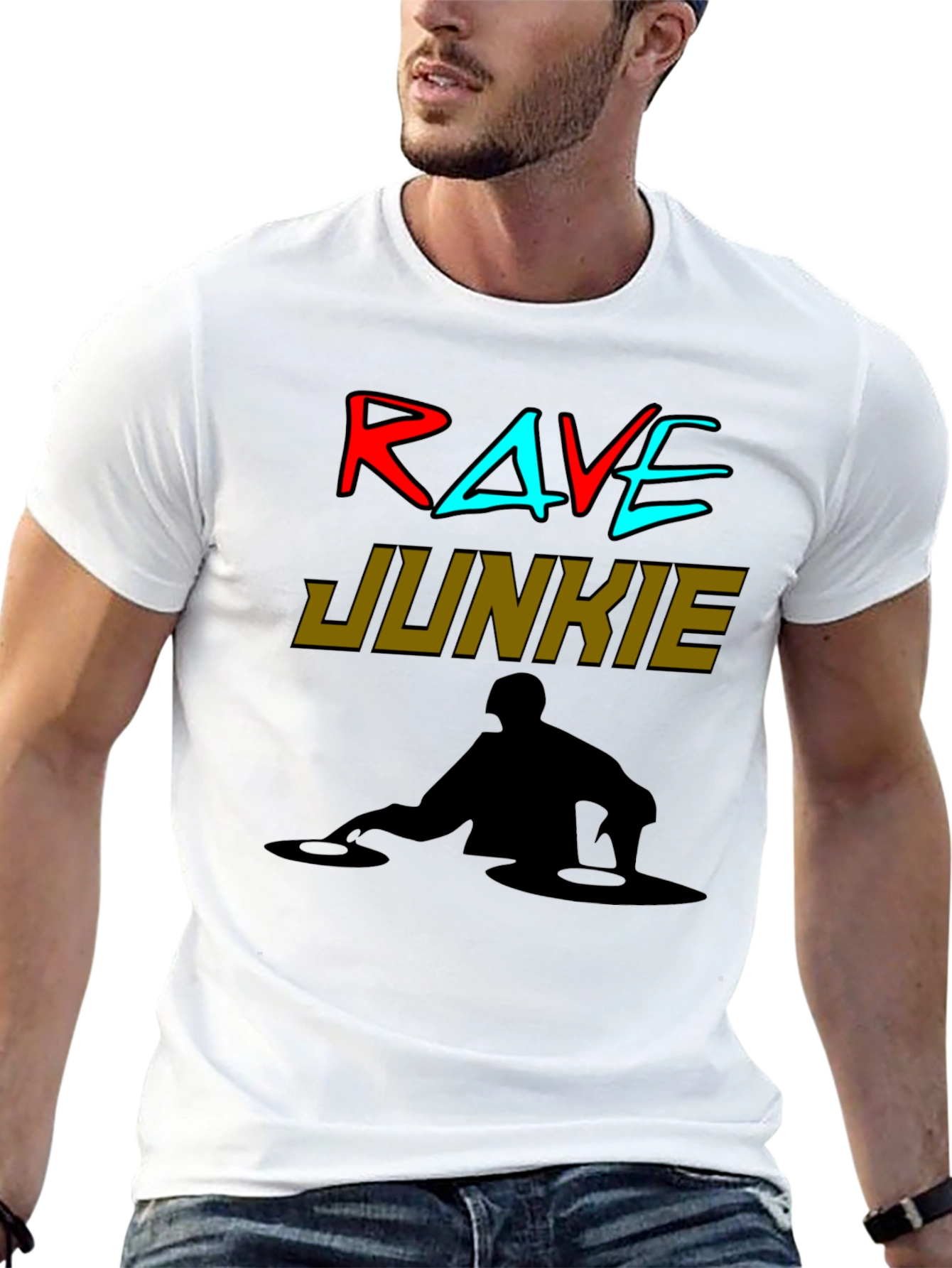 Rave Junkie DJ Graphic Tee