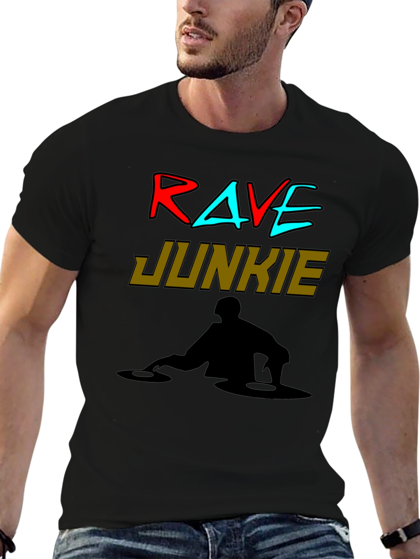 Rave Junkie DJ Graphic Tee