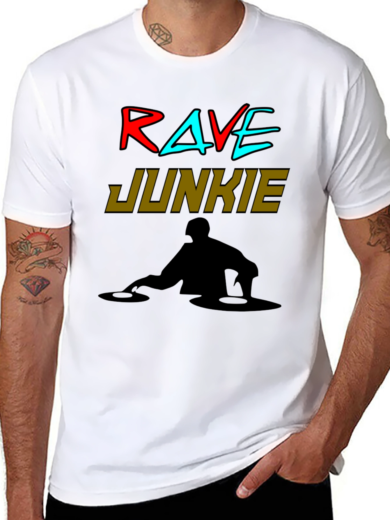 Rave Junkie DJ Graphic Tee