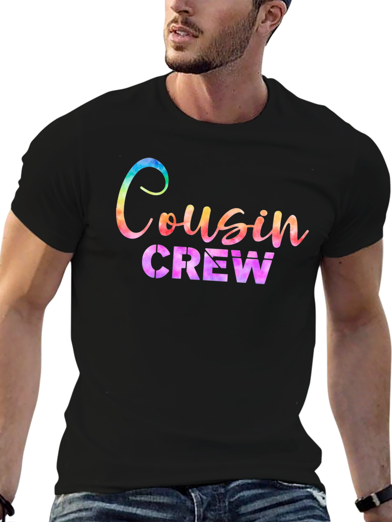 Cousin Crew Graphic Tee - Black T-Shirt