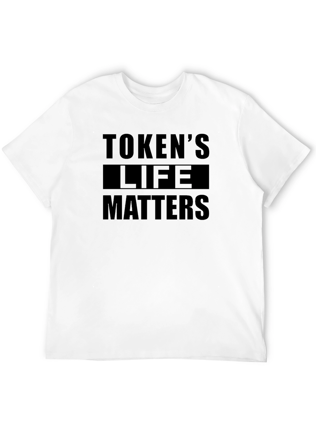 Tokens Life Matters Graphic Tee - Black Cotton T-Shirt