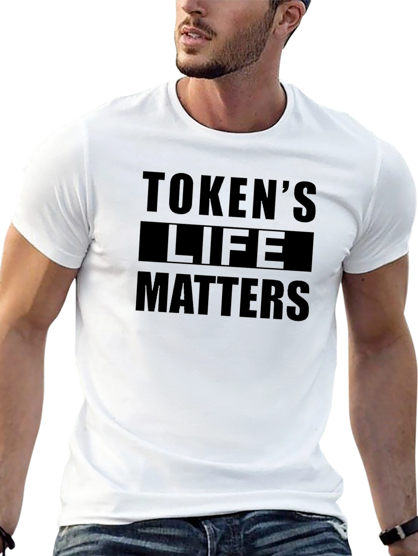 Tokens Life Matters Graphic Tee - Black Cotton T-Shirt