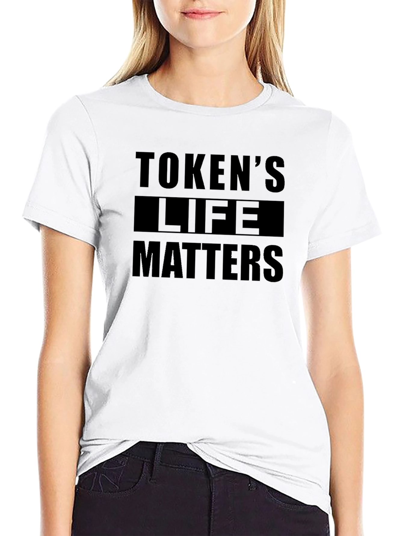 Tokens Life Matters Graphic Tee - Black Cotton T-Shirt