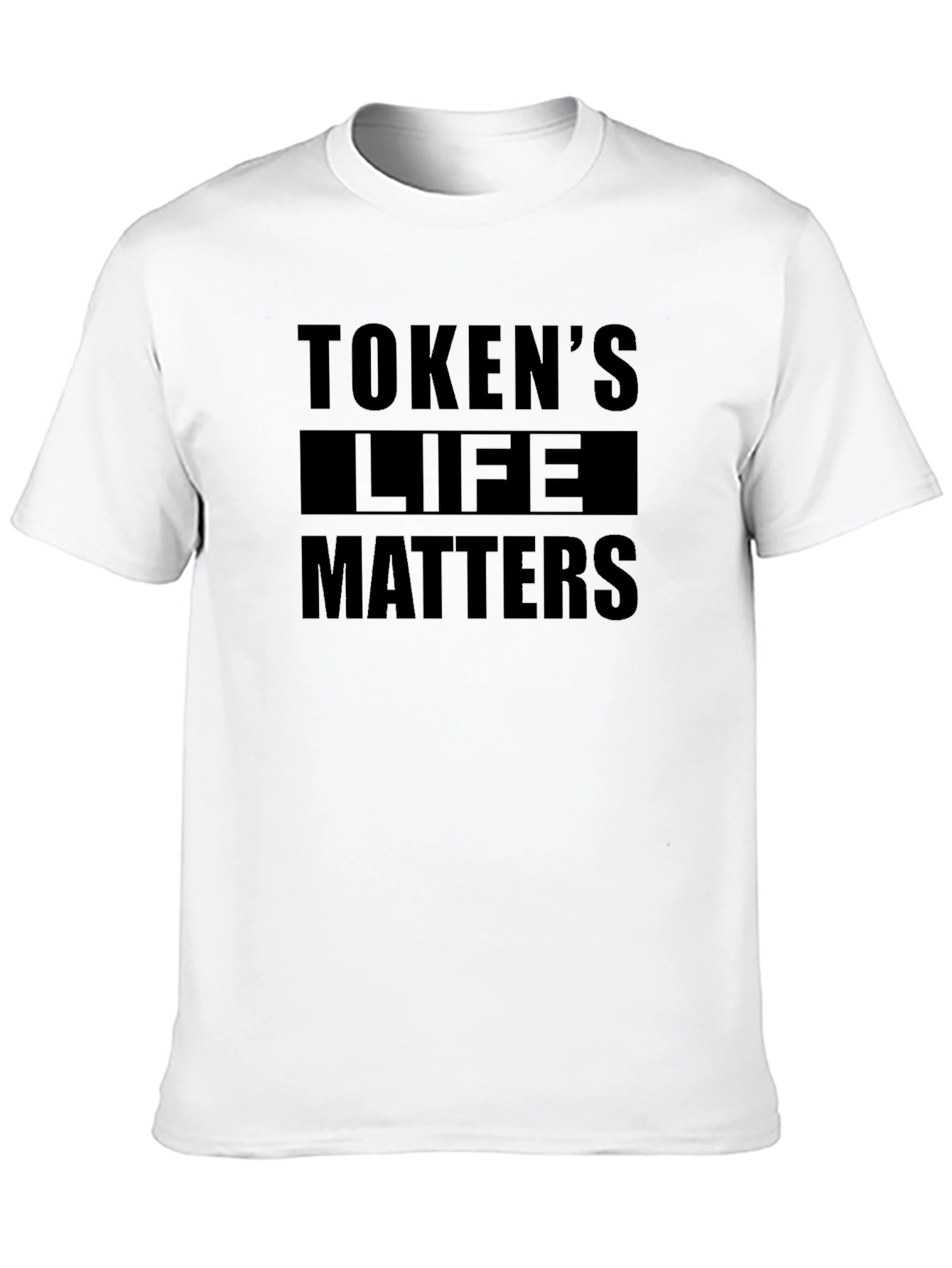 Tokens Life Matters Graphic Tee - Black Cotton T-Shirt