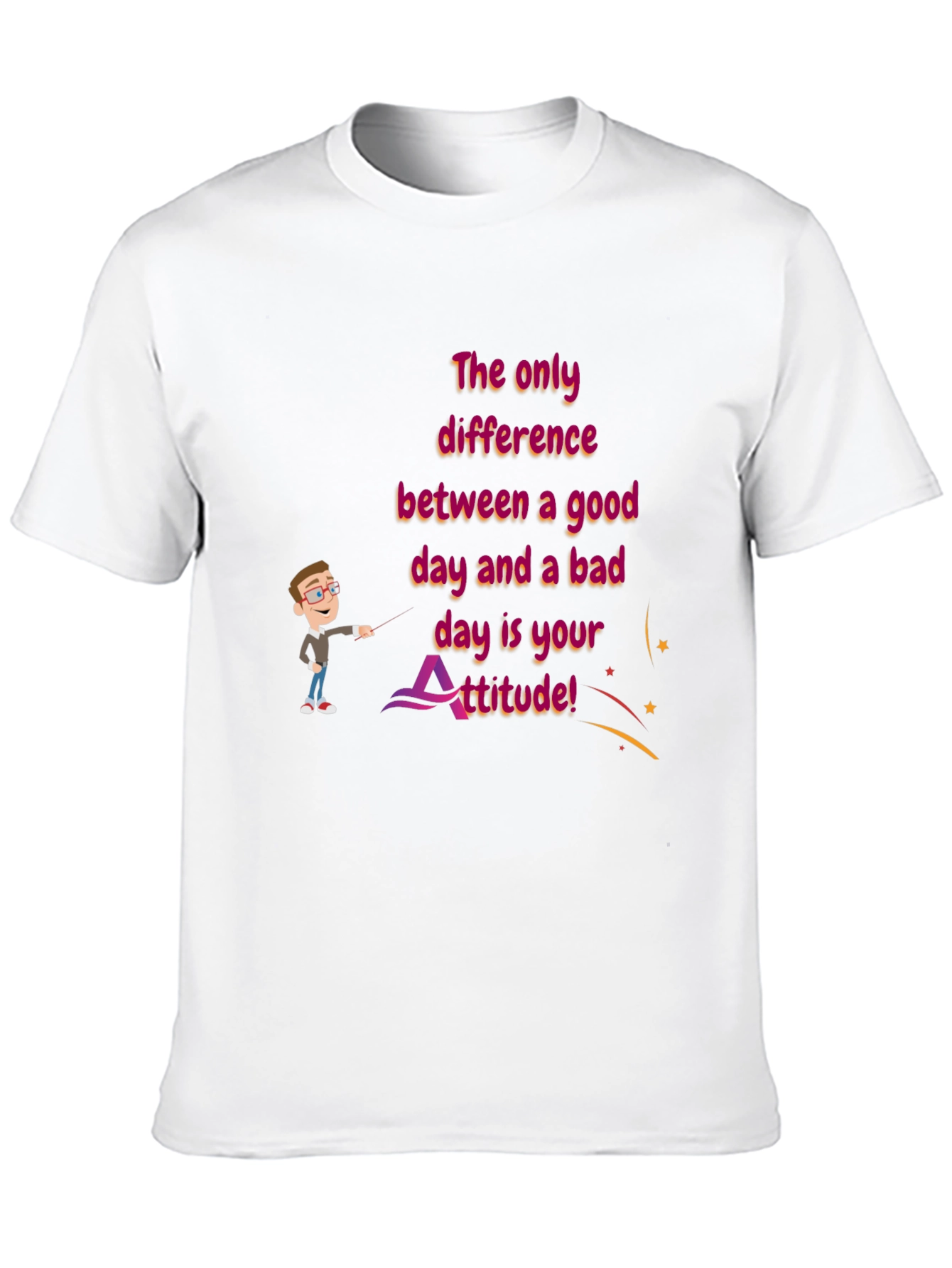 Attitude Graphic T-Shirt - Good Day Bad Day