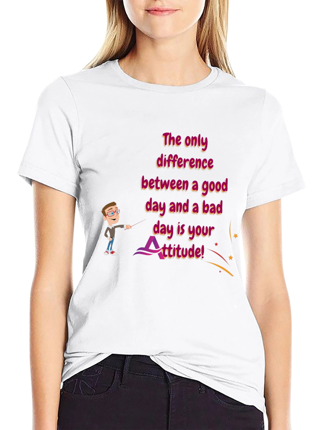 Attitude Graphic T-Shirt - Good Day Bad Day
