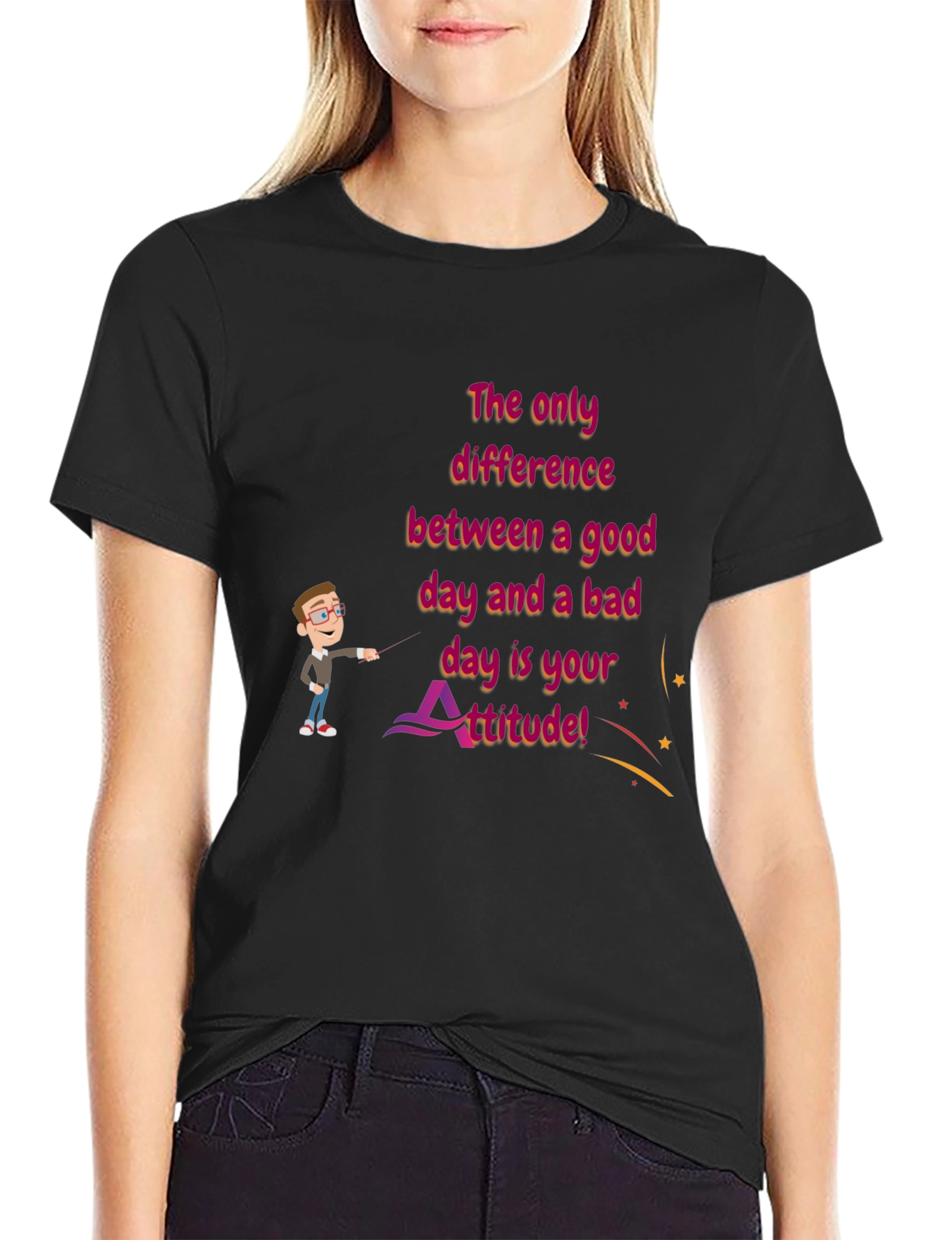 Attitude Graphic T-Shirt - Good Day Bad Day