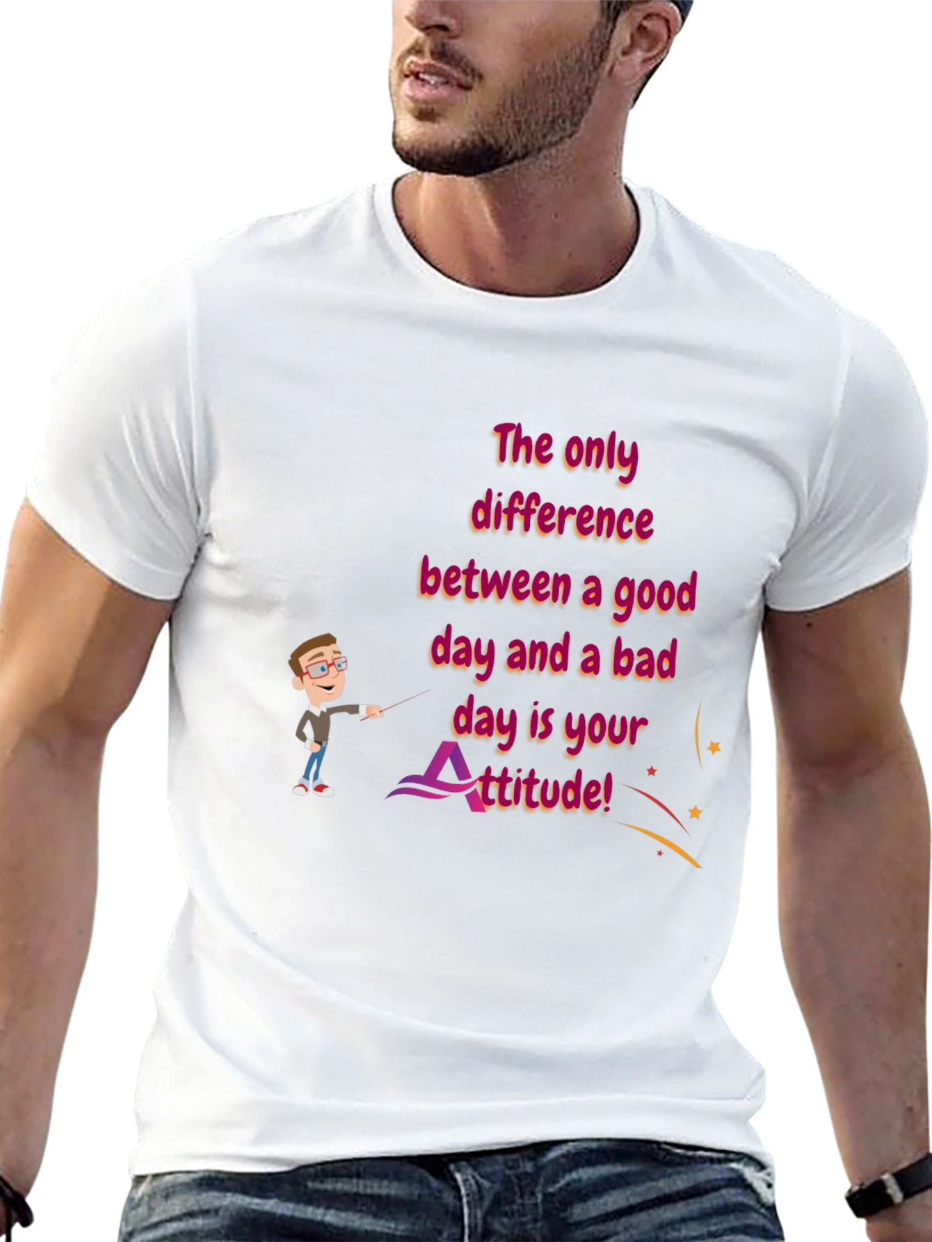 Attitude Graphic T-Shirt - Good Day Bad Day