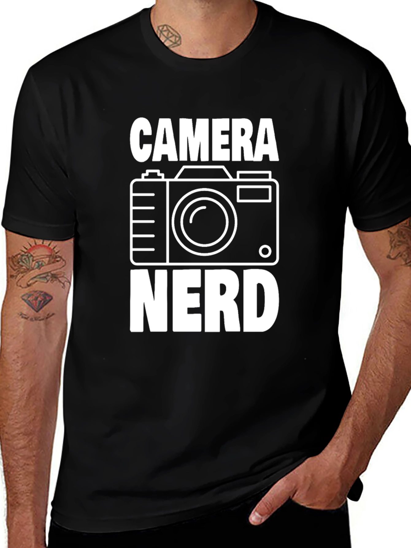 Camera Nerd Graphic T-Shirt - Photography Lover Tee