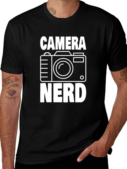 Camera Nerd Graphic T-Shirt - Photography Lover Tee