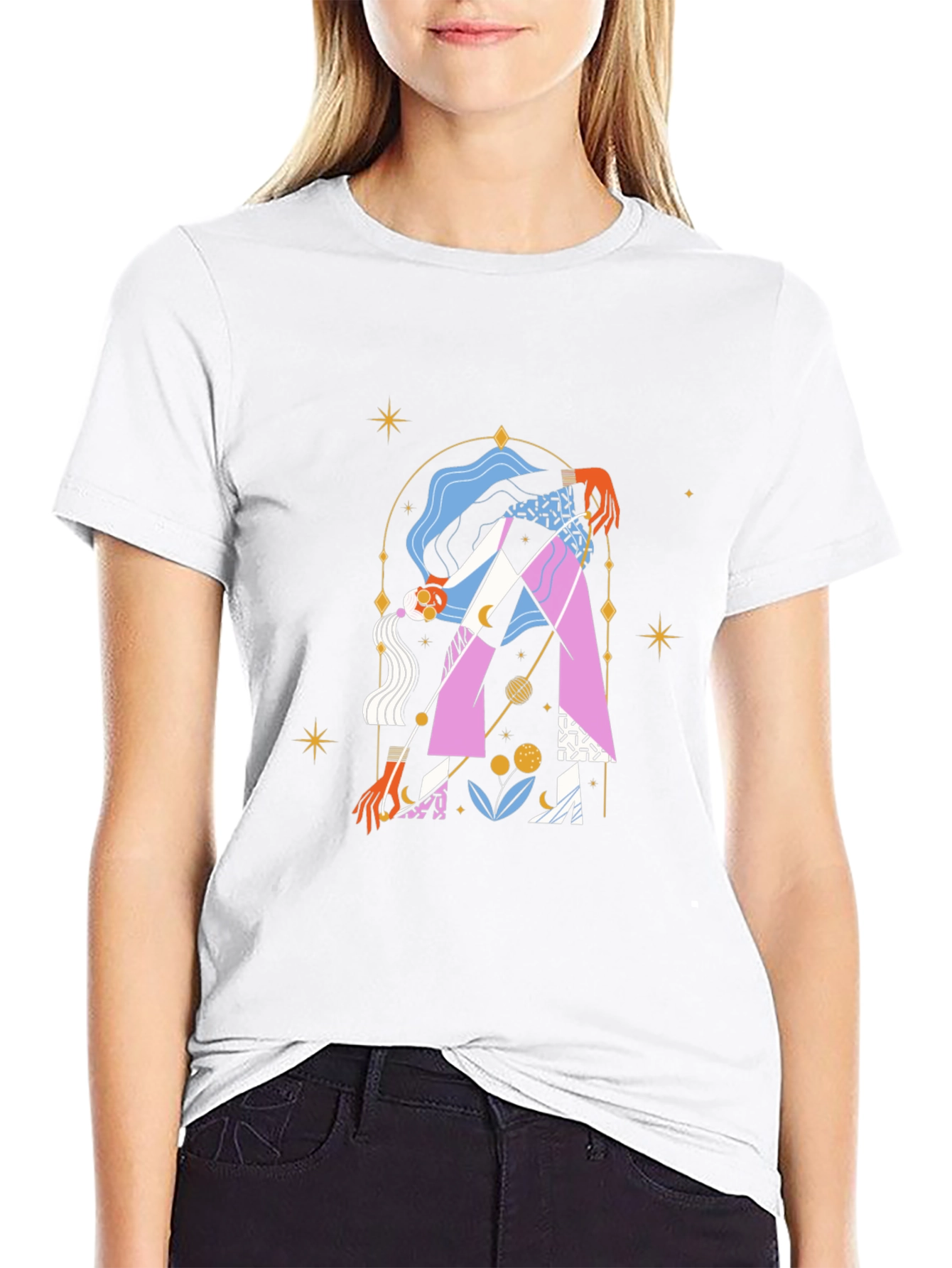 Abstract Graphic Tee - Unique Artistic Design