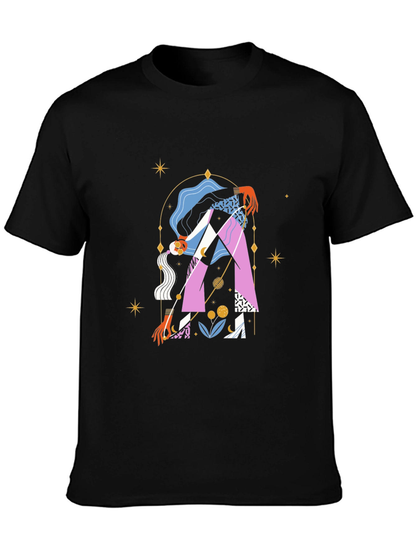 Abstract Graphic Tee - Unique Artistic Design