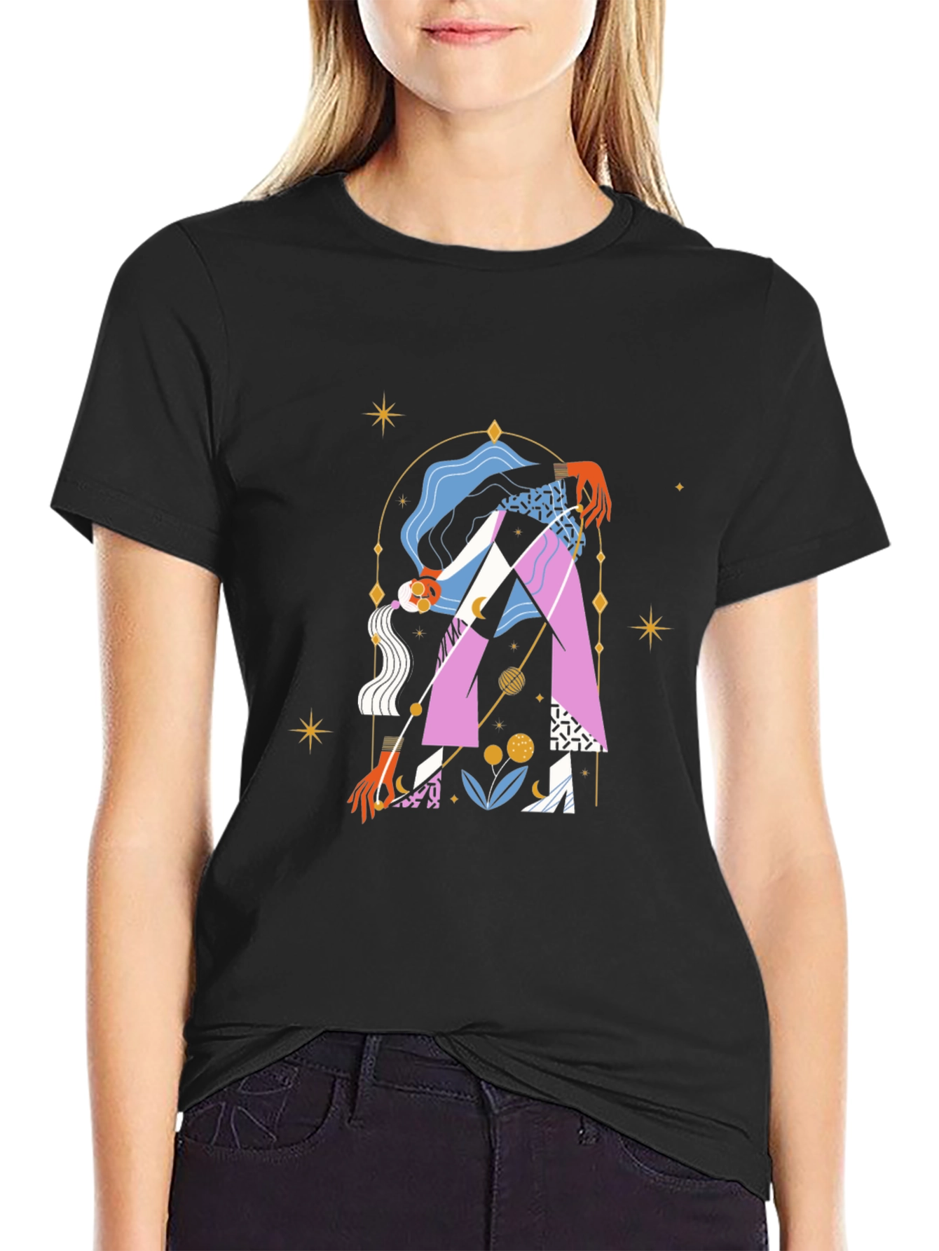 Abstract Graphic Tee - Unique Artistic Design