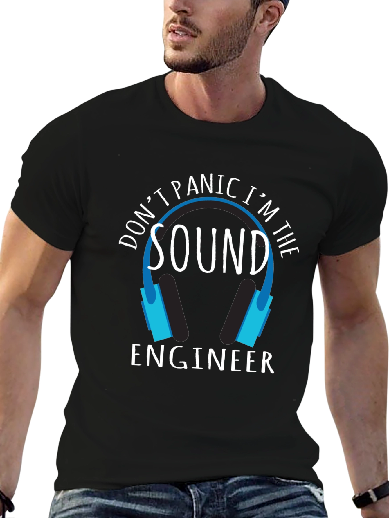 Sound Engineer T-Shirt - Dont Panic