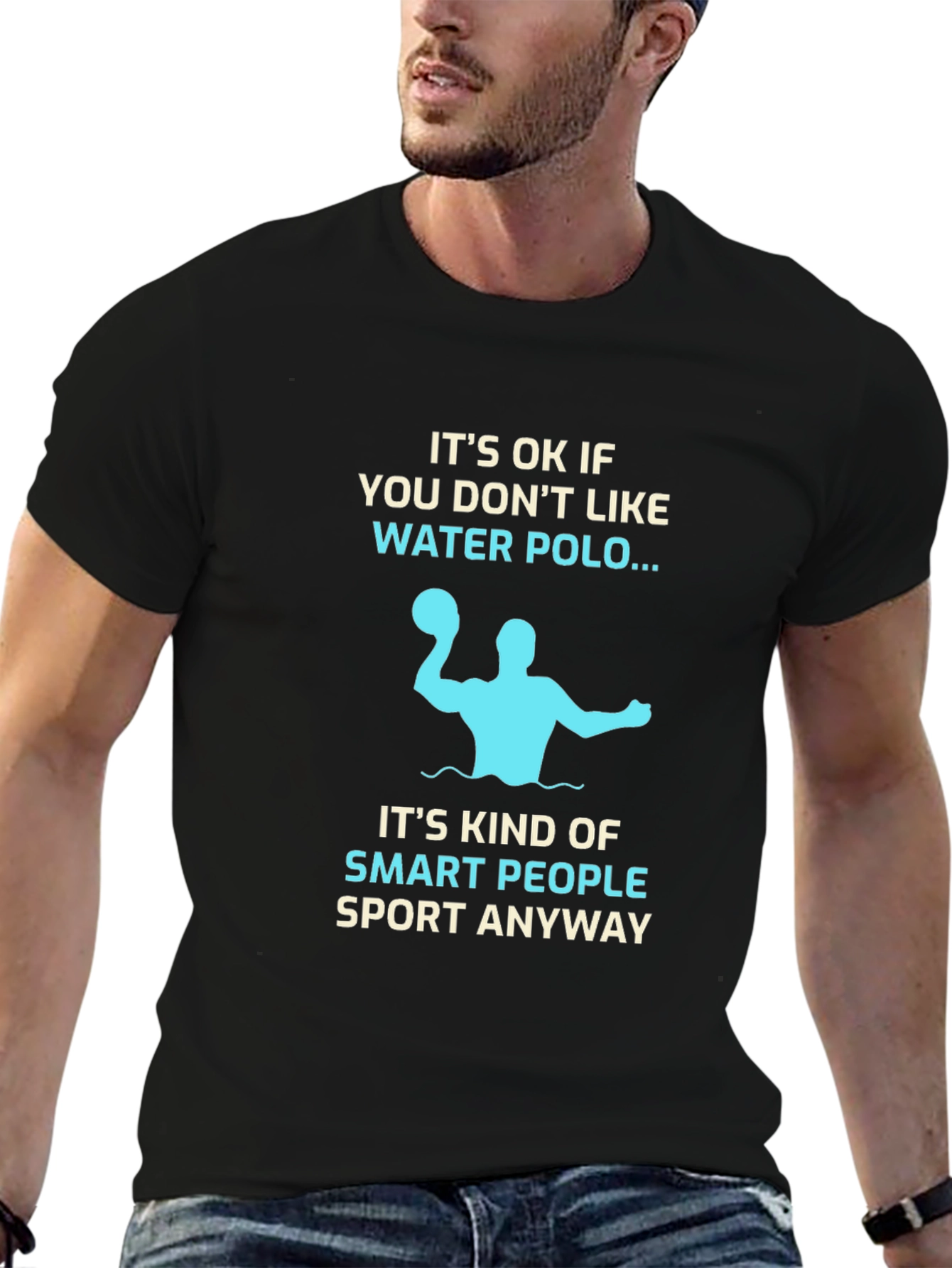 Funny Water Polo T-Shirt: Smart People Sport Tee