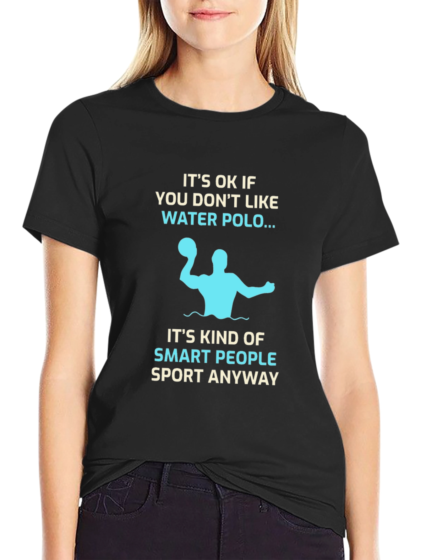 Funny Water Polo T-Shirt: Smart People Sport Tee