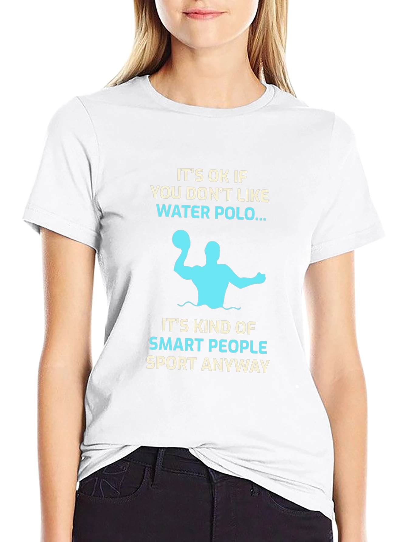 Funny Water Polo T-Shirt: Smart People Sport Tee