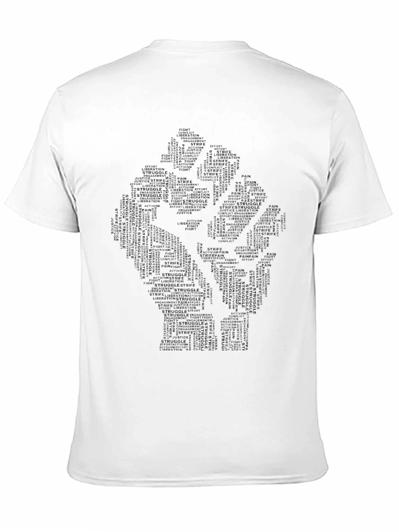 Empowerment Fist Word Art Graphic Tee