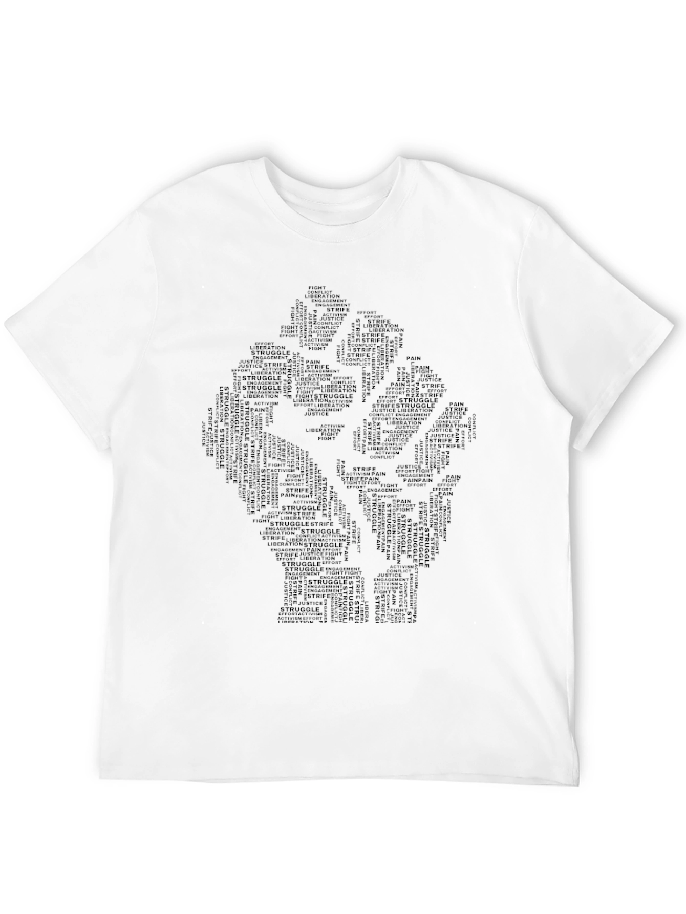 Empowerment Fist Word Art Graphic Tee