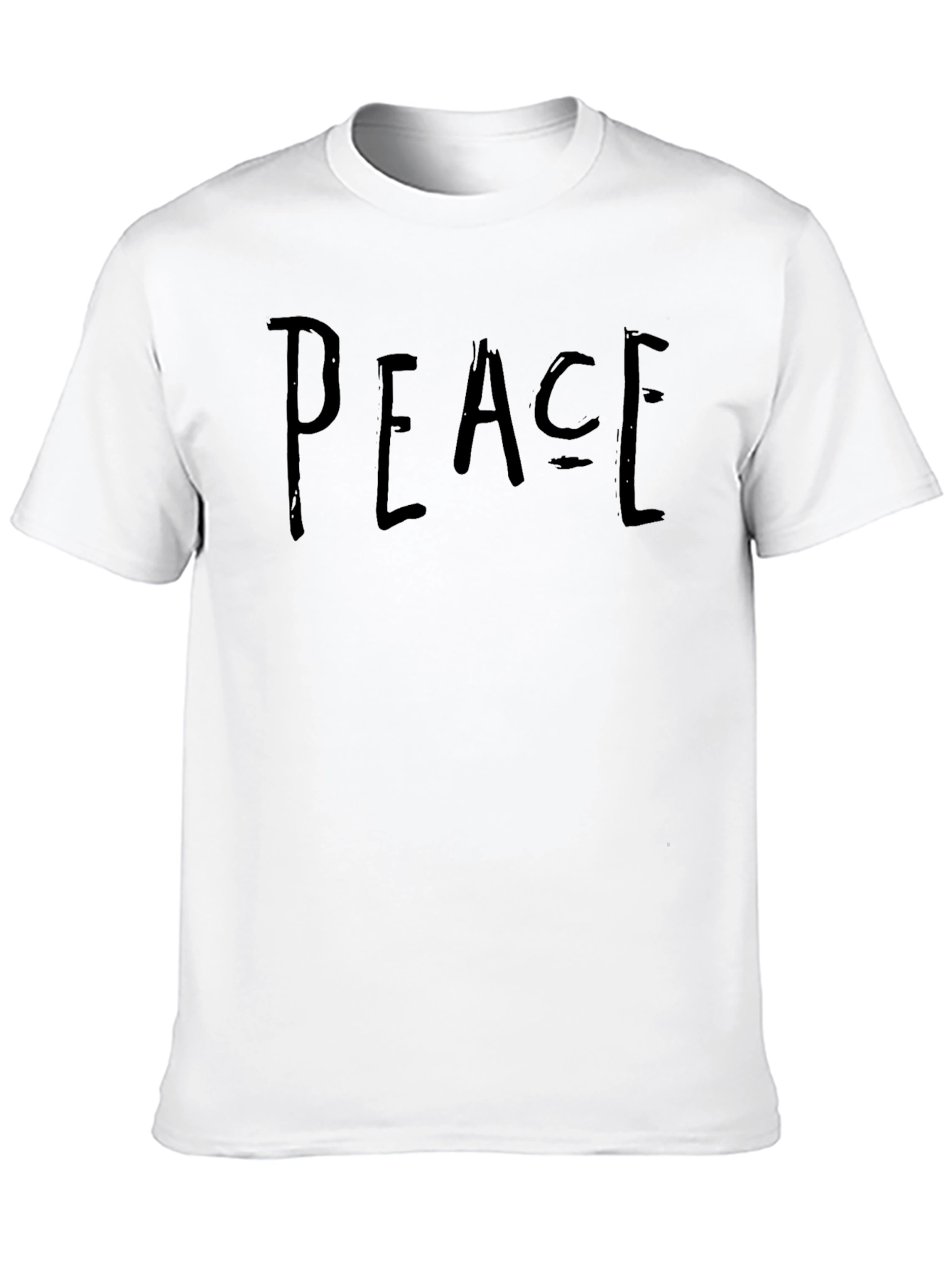 Peace Graphic Black T-Shirt Casual Wear