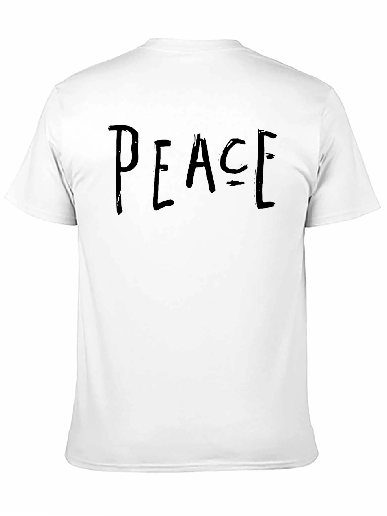 Peace Graphic Black T-Shirt Casual Wear