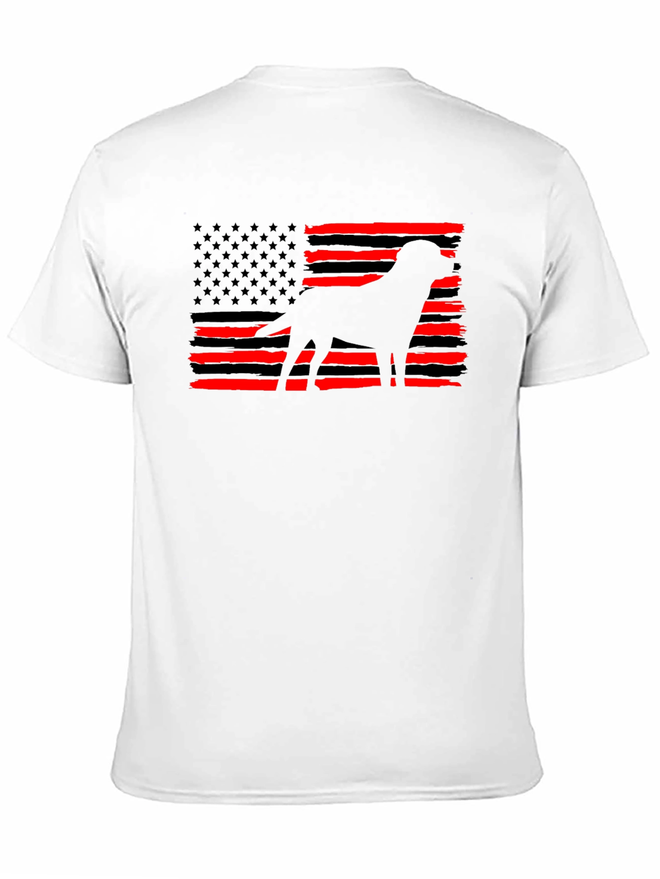 American Flag Dog T-Shirt
