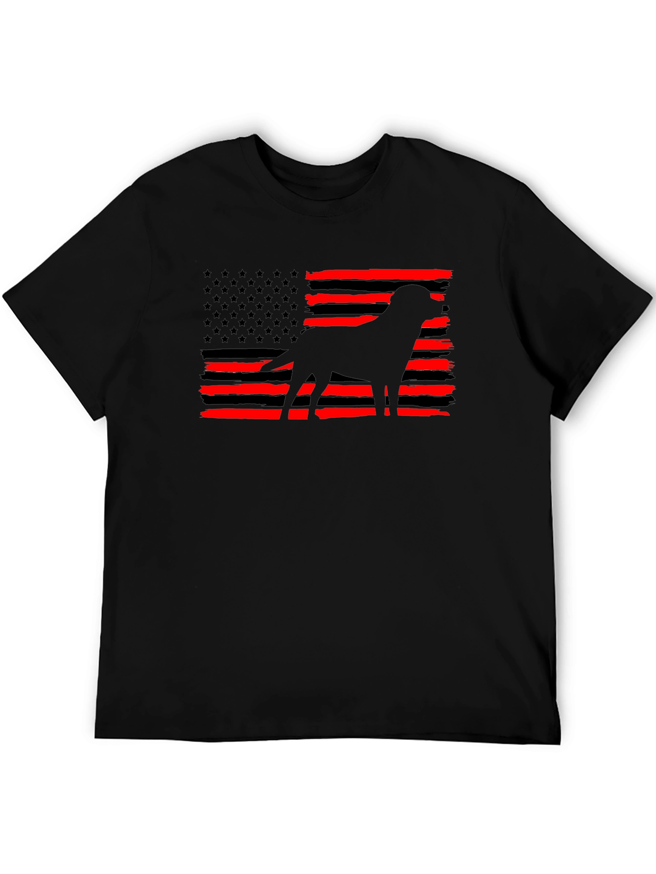 American Flag Dog T-Shirt