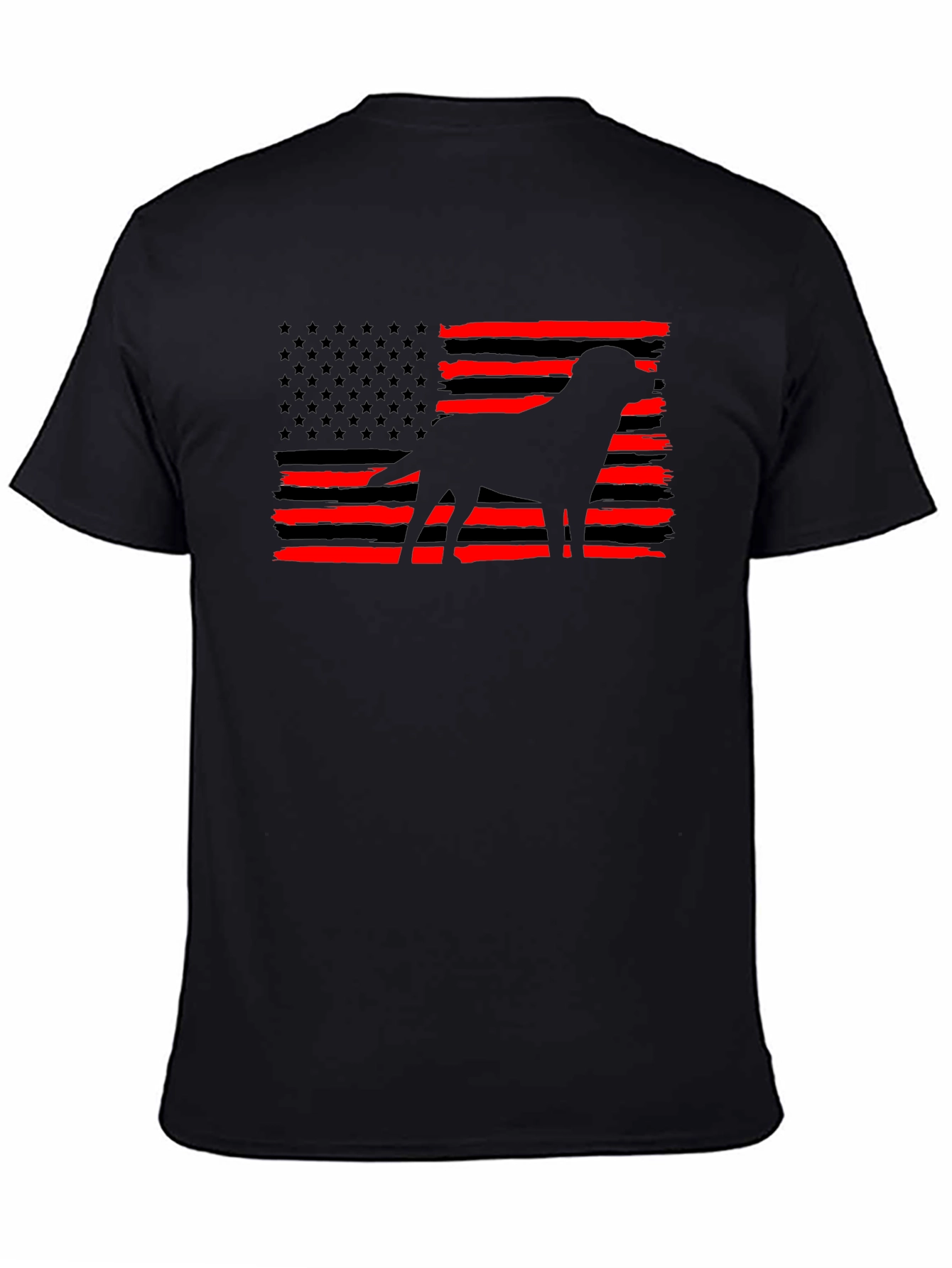 American Flag Dog T-Shirt