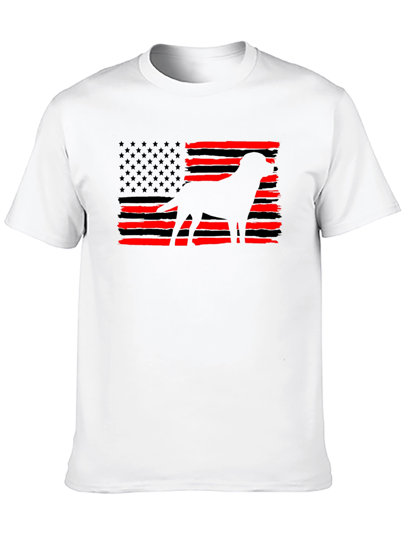 American Flag Dog T-Shirt