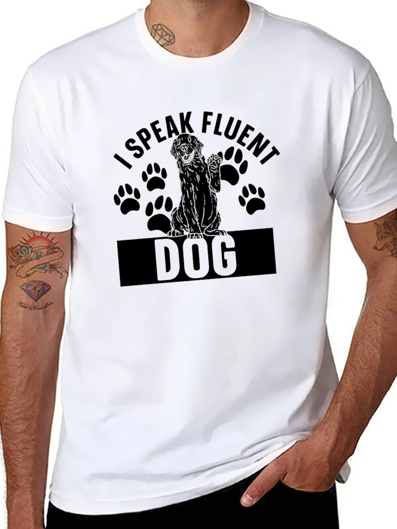 I Speak Fluent Dog T-Shirt - Dog Lover Tee