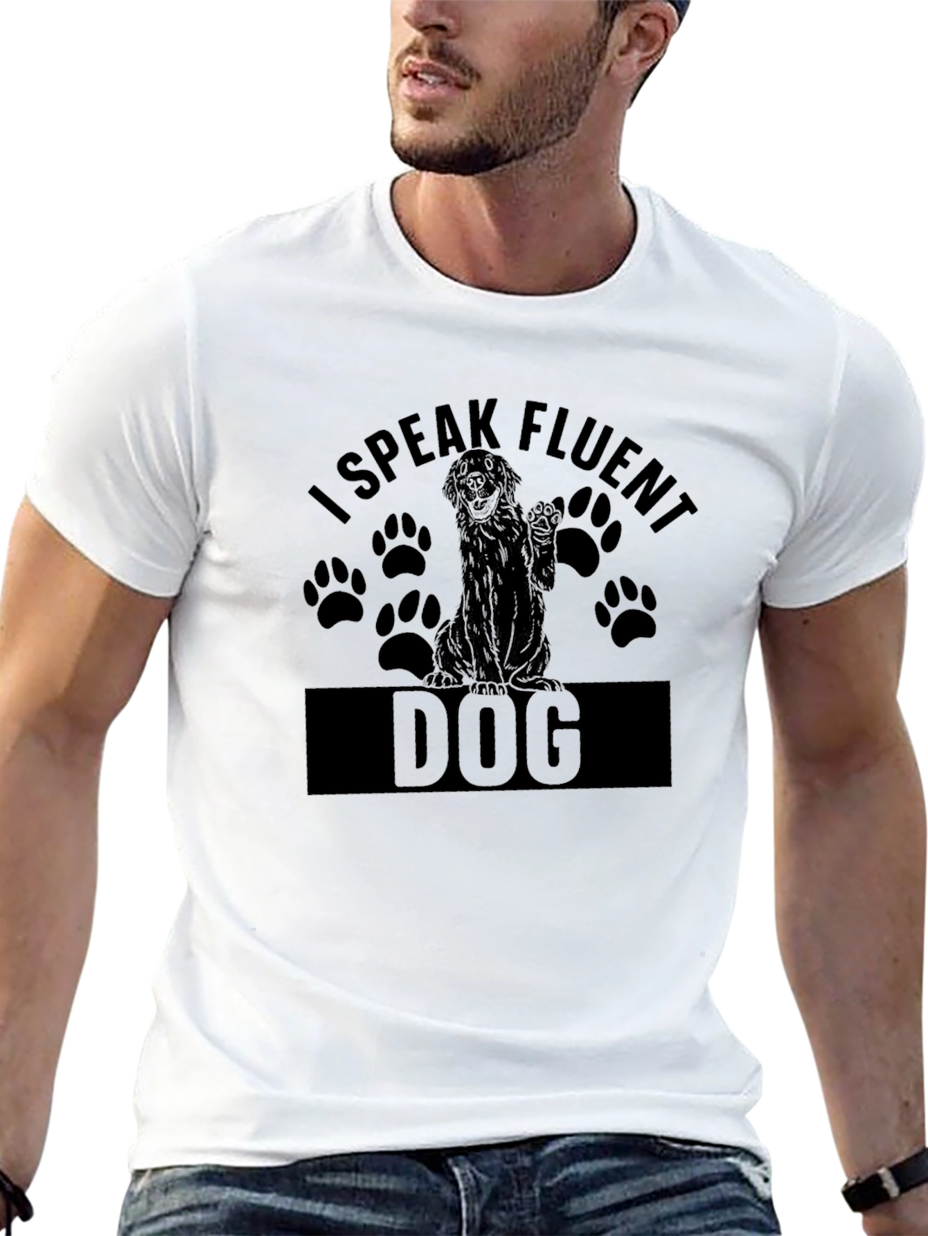 I Speak Fluent Dog T-Shirt - Dog Lover Tee