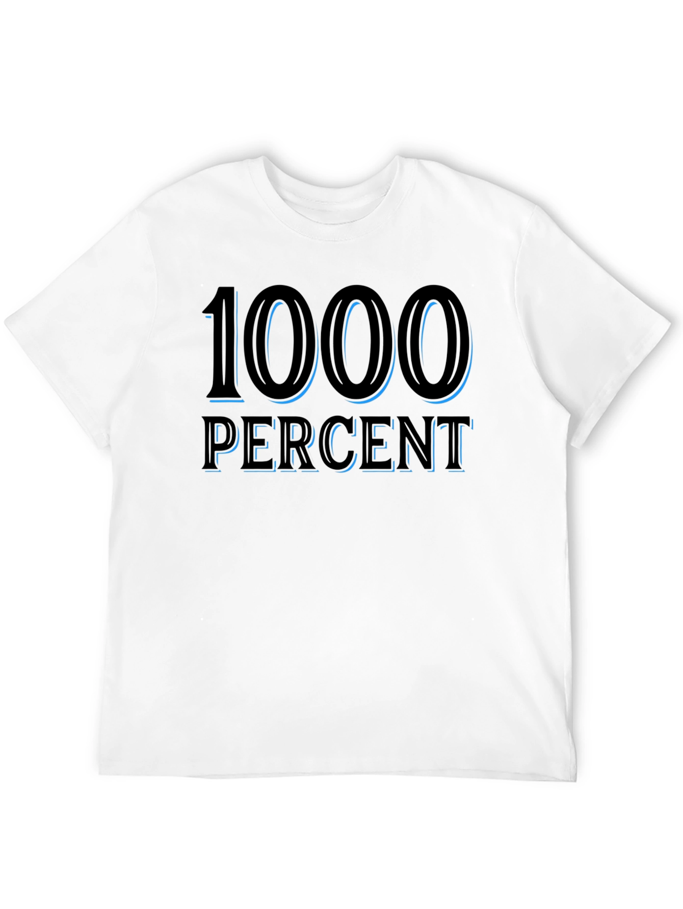 1000 Percent Graphic T-Shirt Mens Black Tee